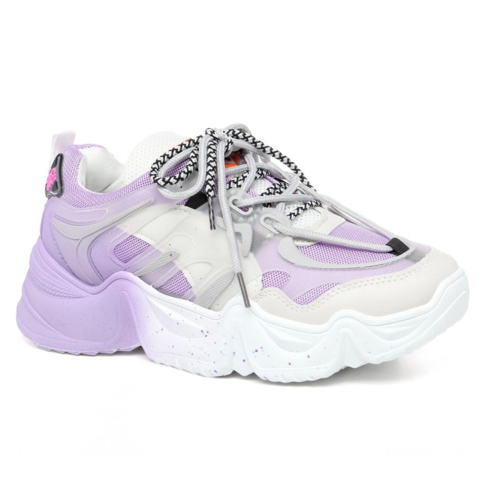 PVN MUJIGAE SEPATU SNEAKERS WANITA SPORT SHOES LILAC 242 - LILAC, 41