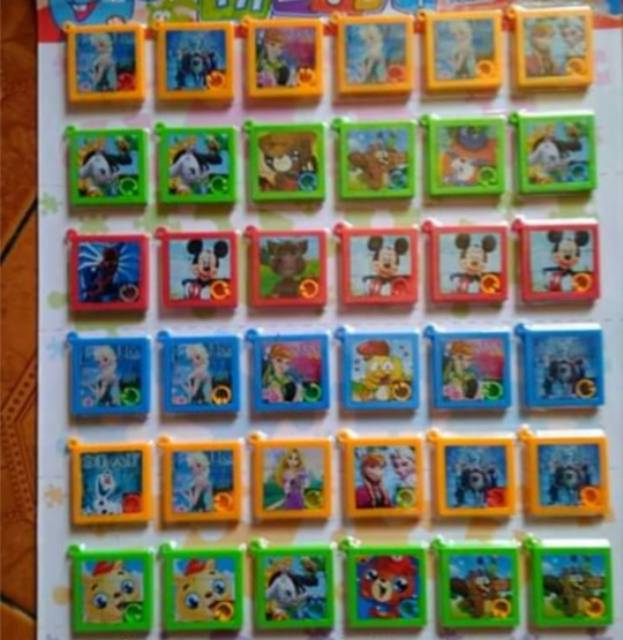 Mainan Edukasi Puzzle Mini Geser