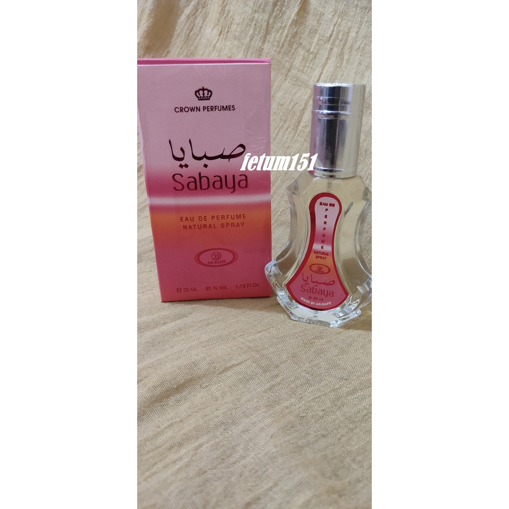 TEBUS MURAH!! parfum spray 35ml dan oles 6ml SABAYA minyak wangi badan