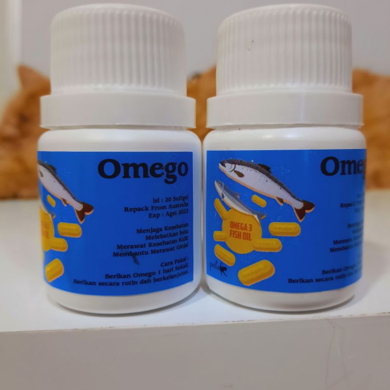 OMEGO fish oil omega 3 menjaga keshetan bulu dan imun