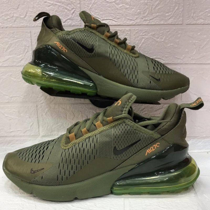 Sepatu Nike Airmax Air Max 270 Olive Green Army Running Shoes | Shopee