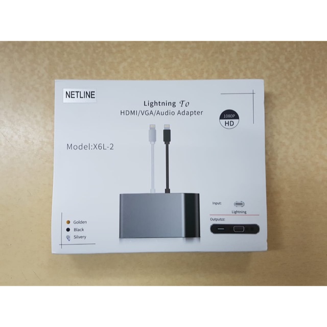 LIGHTNING TO HDMI / VGA / AUDIO ADAPTER Converter NETLINE BEST QUALITY