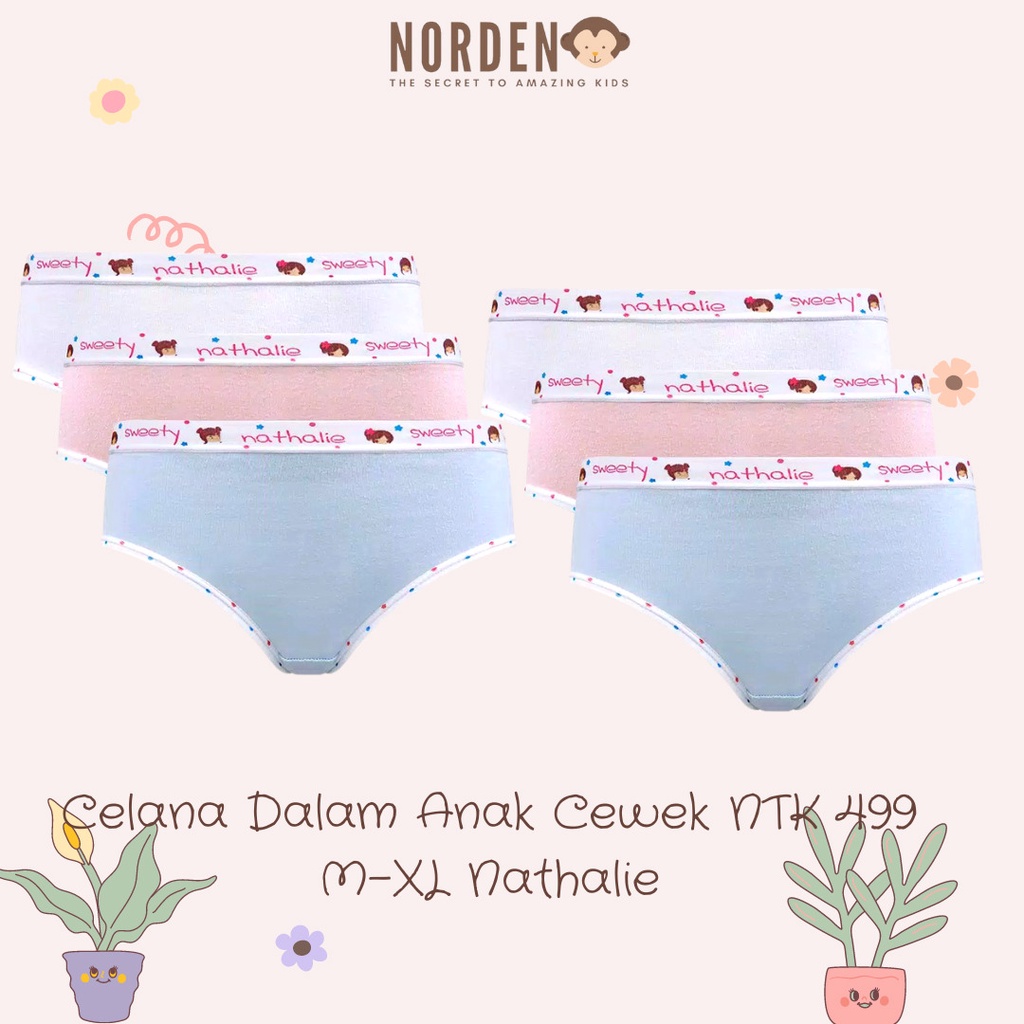 Nathalie NTK 499 Panty/ Cd Anak Cew Midi Betty Teen (1bks=3pcs)