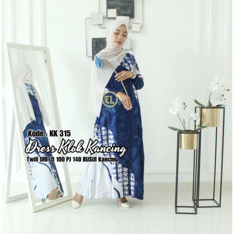 Gamis twill ori by Batik Elzhaf KK315