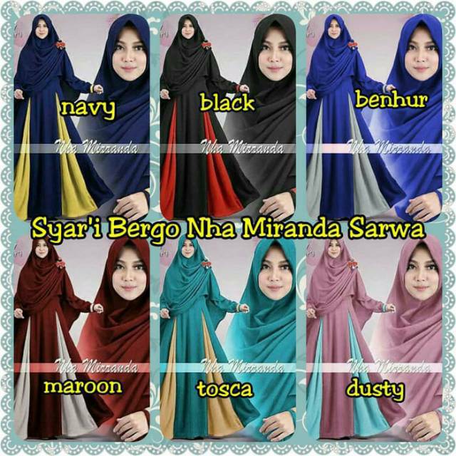 Syari Bergo Nha Miranda Sarwa