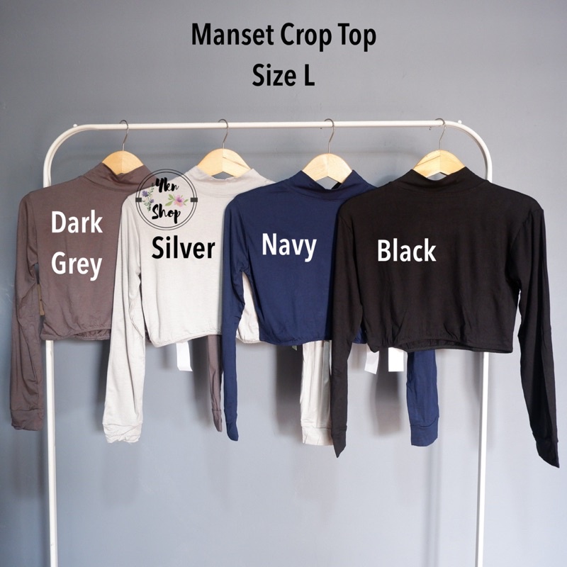 Manset Crop Top Bahan Rayon Super Adem size L