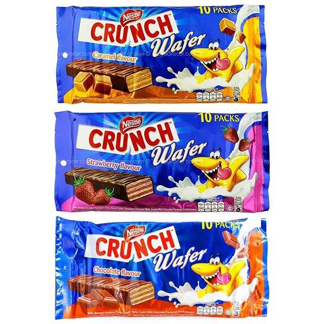 Nestle Crunch Wafer Strawberry Caramel Chocolate