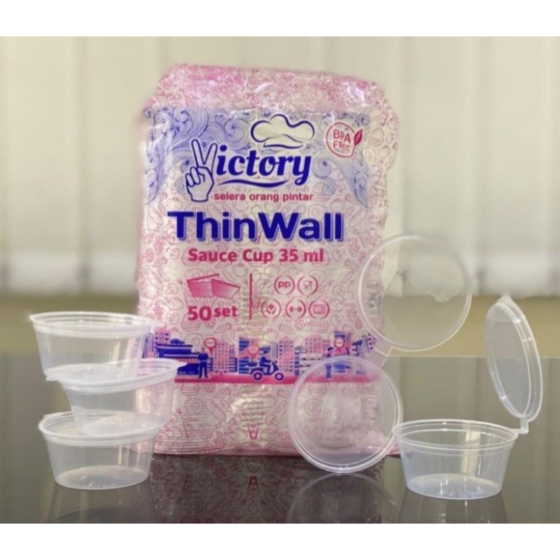 Tempat Saus / Thinwall Saus Sambal 35ml Victory