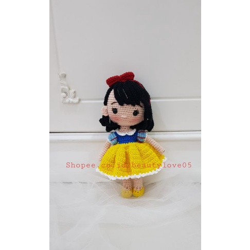 boneka rajut princess snow white