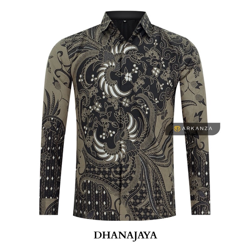 Jual BATIK ARKANZA Motif DHANAJAYA Baju Batik Pria | Shopee Indonesia