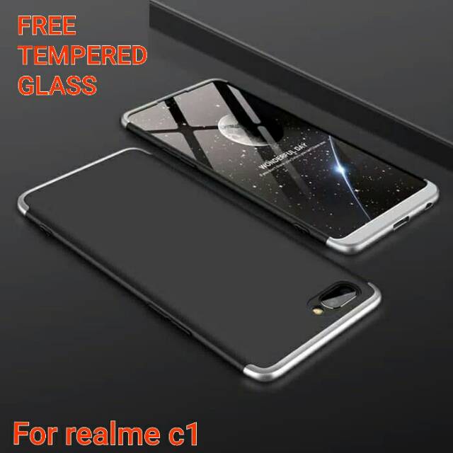 oppo realme c1 hitam mirror