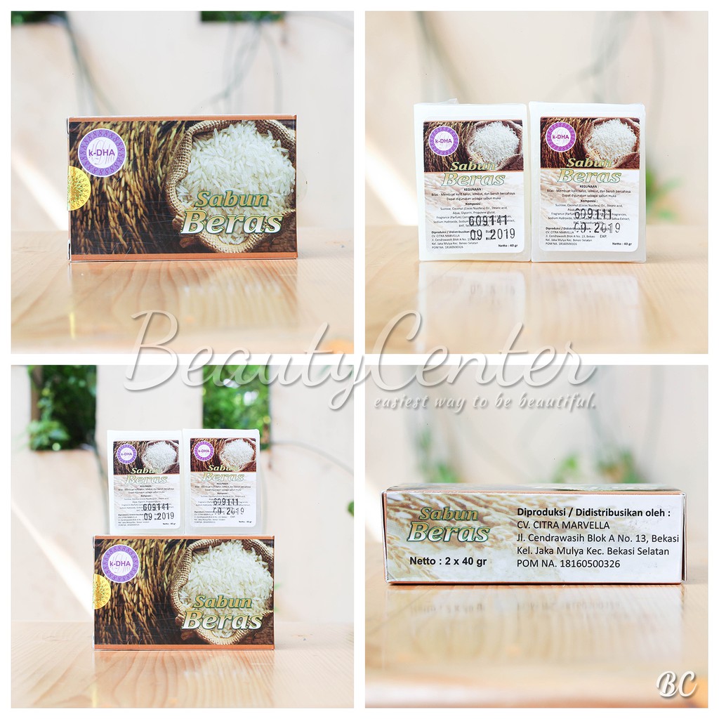 K-DHA Rice Soap (Sabun Beras) / BPOM / Original 100%