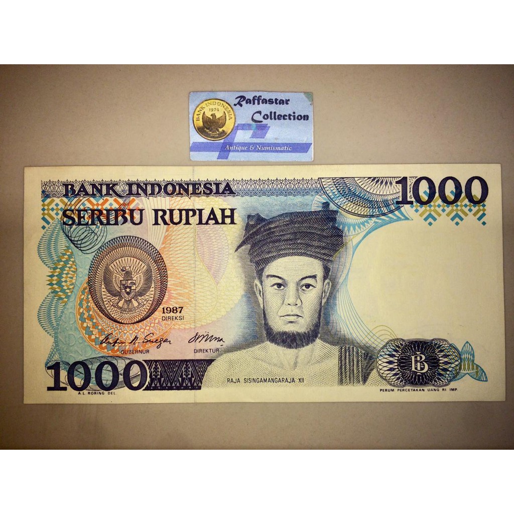 uang lama 1000 sisingamangaraja 1987 gress