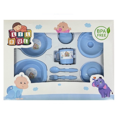 SALE !!! Feeding Lilbul Set Large / Feeding Set Baby Lilbul / Set Alat Makan Bayi Besar