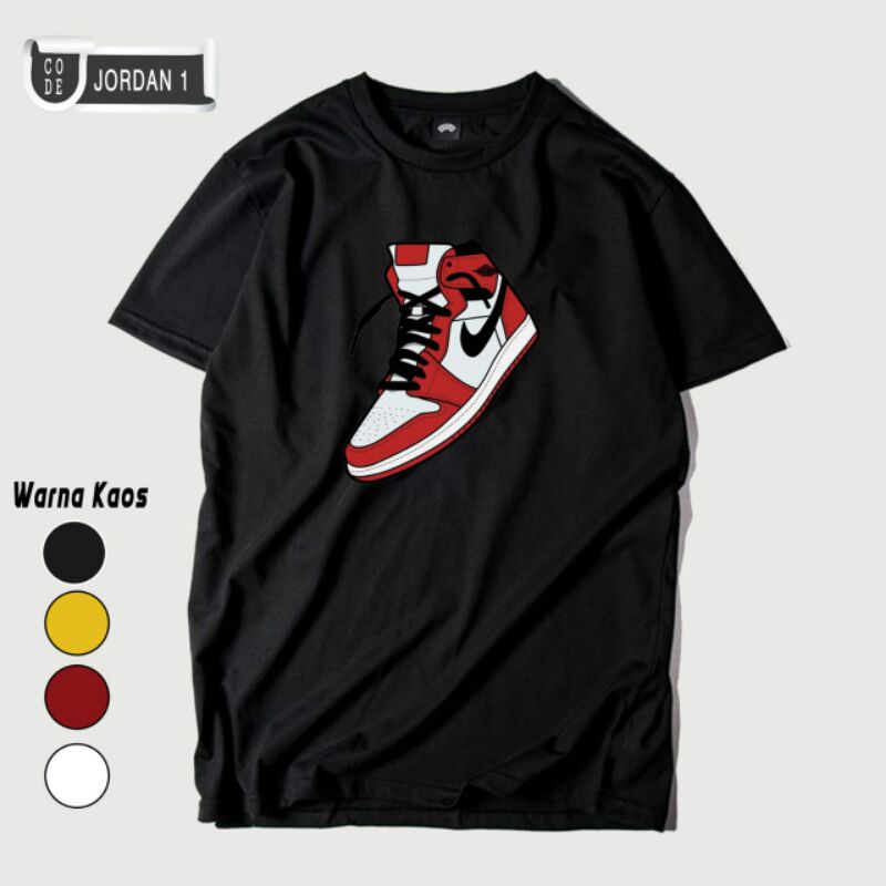 kaos sepatu Jordan 1