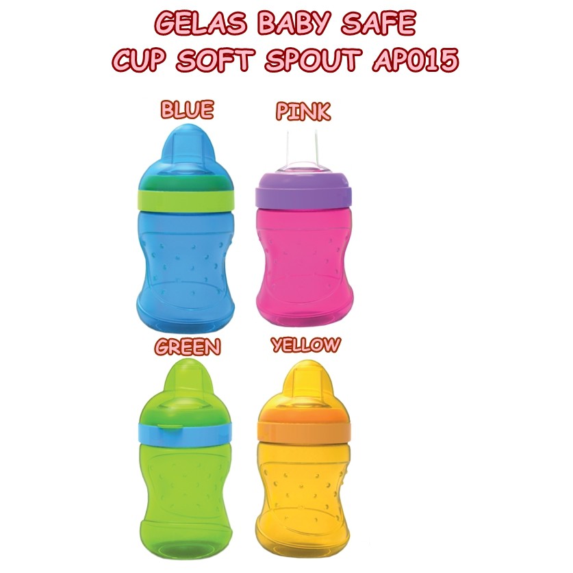 GELAS MINUM BABY SAFE CUP SOFT SPOUT AP015