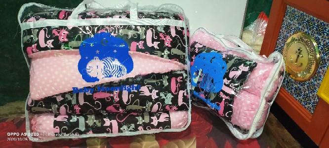 Bedding Set  - Pink Cat