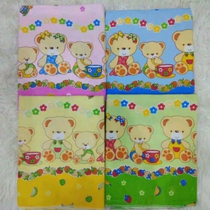 6 Pcs Bedongan Bayi BABY GLORY Bahan Flanel - Setengah Lusin Bedongan Bayi Ukuran 110x90 Cm