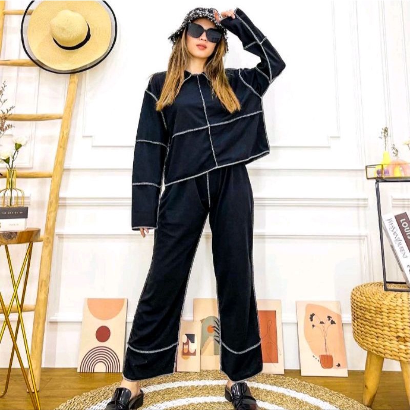 One Set Baju Terbalik Setelan Terbalik Baju Model Terbalik Baju Bolak Balik Setcel Terbalik Setelan Bolak Balik Wanita One Set Terbalik Baju Terbalik Viral Set Terbalik Setcel Bolbal Baju Kebalik Baju Terbalik Baju Viral Baju Kebalik Warna Hitam-2