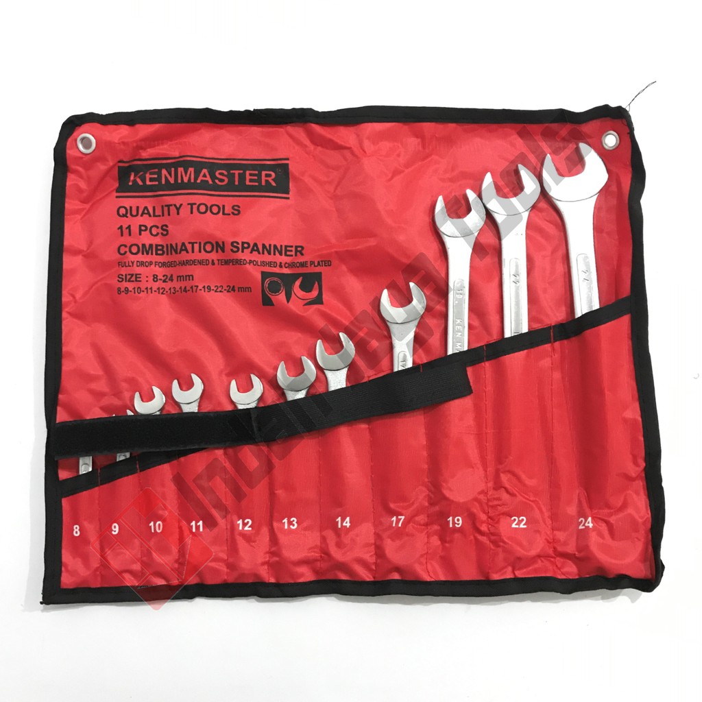 KENMASTER 11 PCS Kunci Ring Pas Set 11 Pcs - Combination Wrench Set