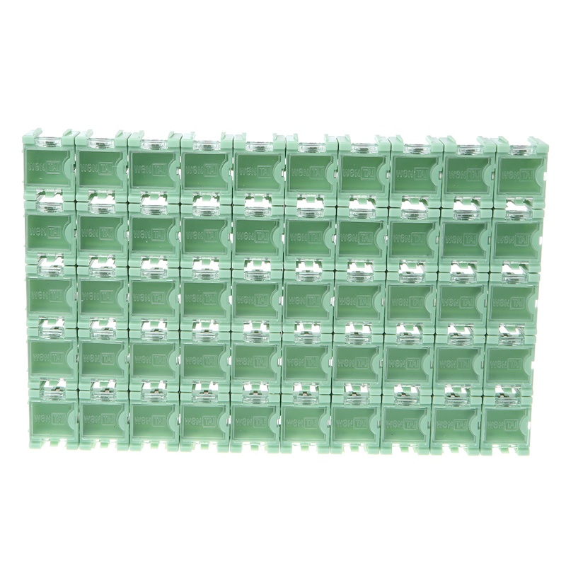 Gro 50 Pcs / Set SMD SMT Electronic Component Container Mini Storage Boxes kit