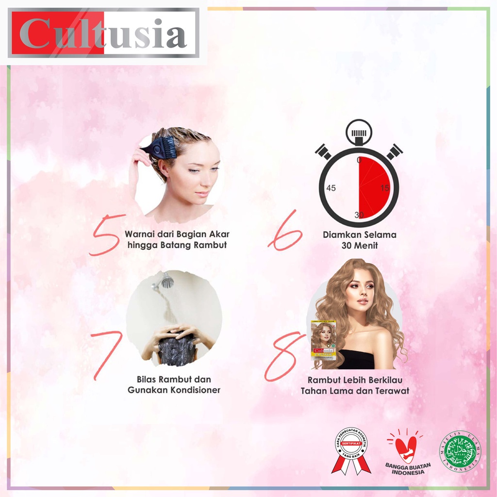 CULTUSIA Hair Color - Cat Rambut