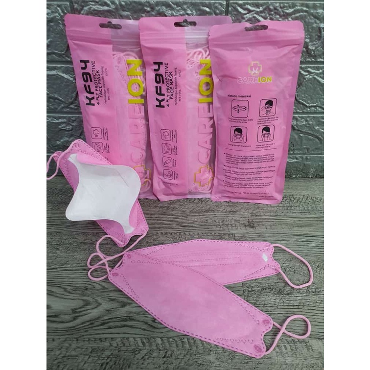 CAREION MASK KF94 4PLY masker kf94 izin kemenkes isi 10pcs import