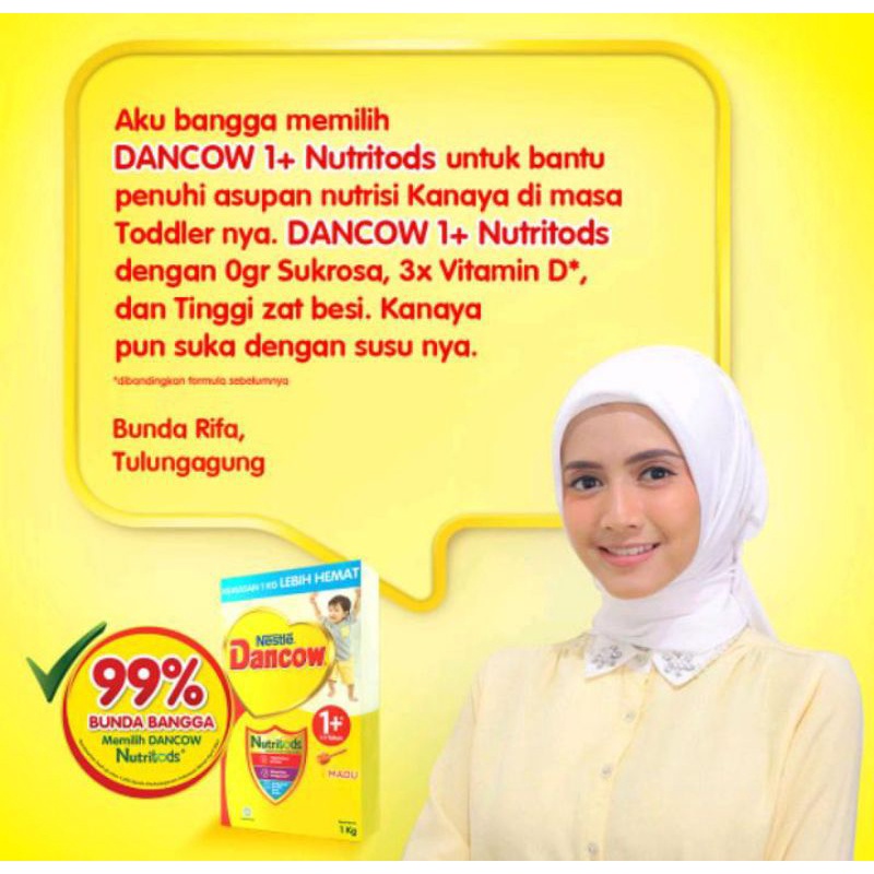 DANCOW NUTRITODS 1+ MADU 1KG (FREE PACKING KARDUS)