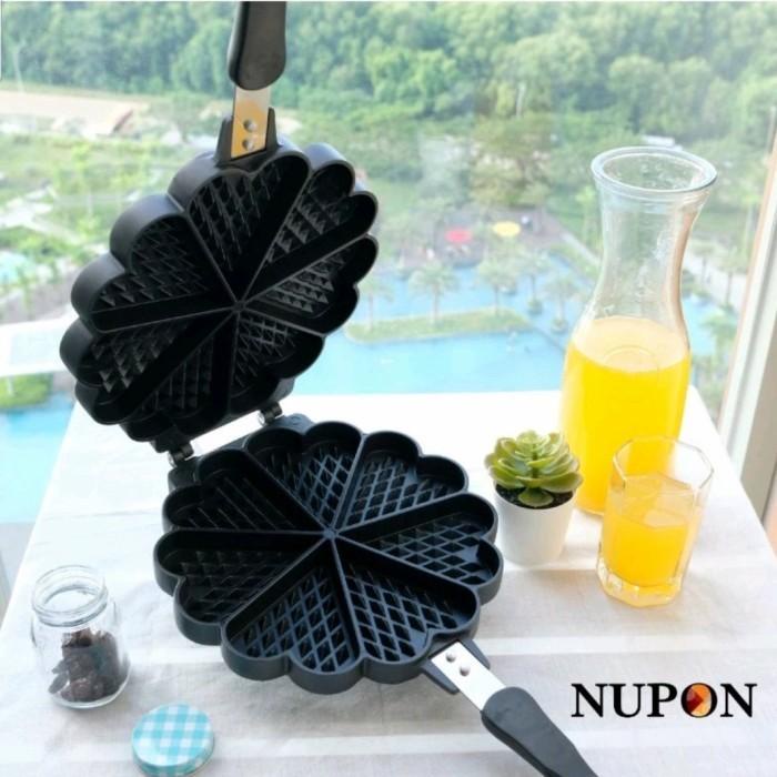 Waffle | Panci Cetakan Kue Waffle Maker Pfoa Free Nupon Anti Lengket