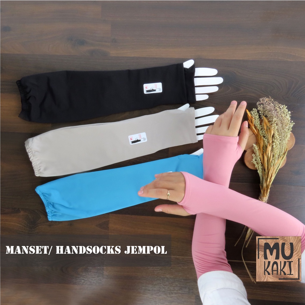 Manset Tangan Jari / Handsocks Warna Warni Mukaki