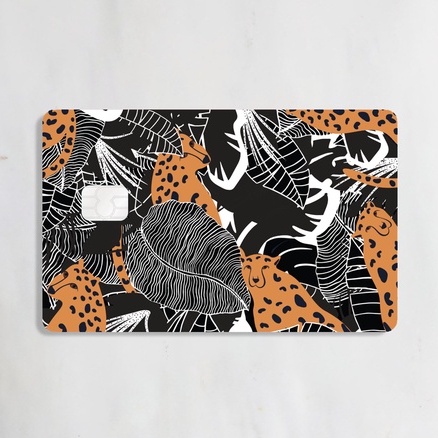 

[RANDOM] BLACK LEOPARDS Card Sticker Cover Skin ATM / Debit / Credit / Emoney / Flazz Kartu