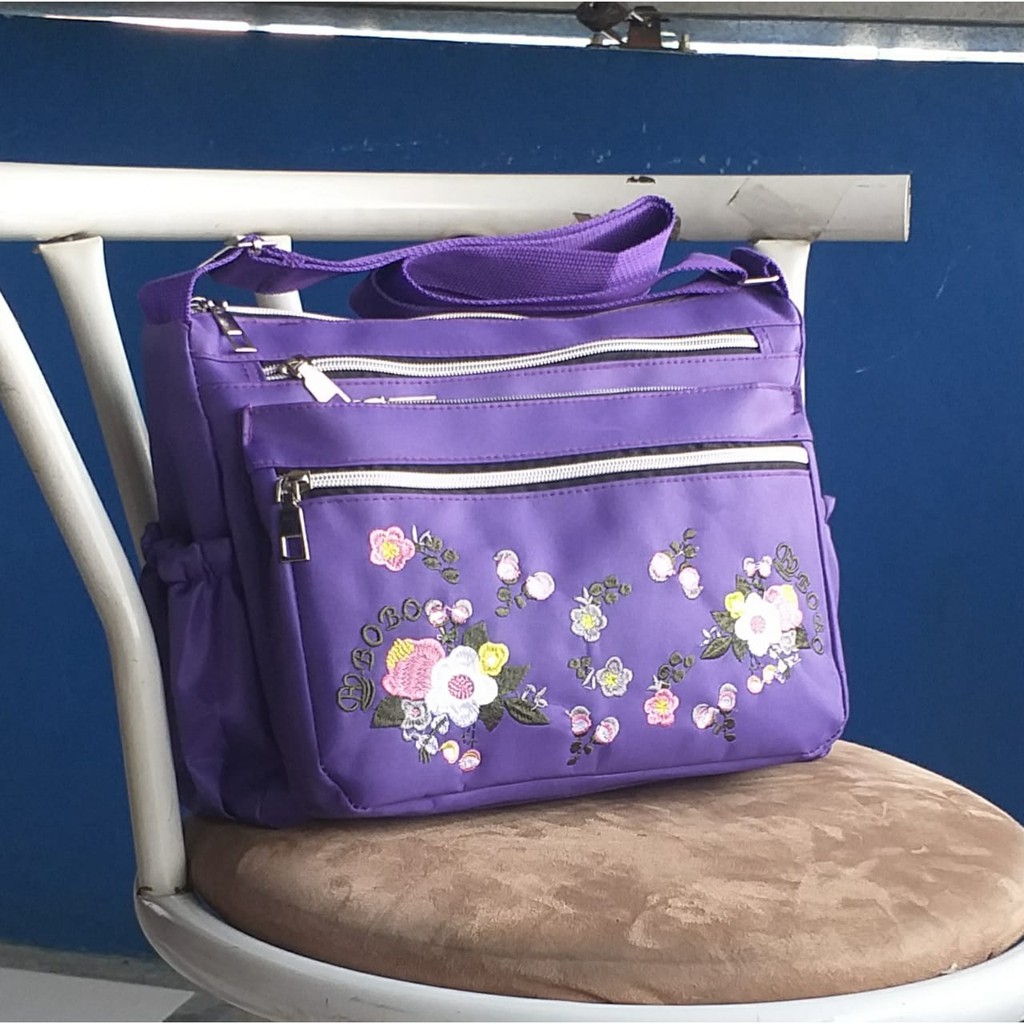 Hot Sale 10.10 Tas Wanita Tas Selempang Fashion Wanita Korean Bordir Bunga Flowers