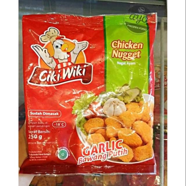 

Ciki wiki naget ayam rasa bawang putih