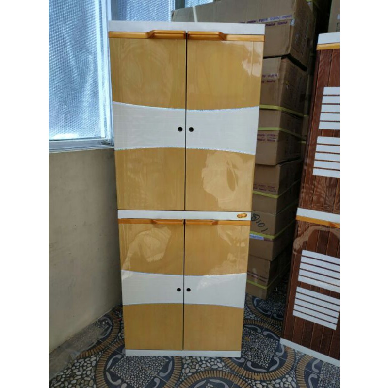 LEMARI PLASTIK NAIBA KUAT KOKOH DILENGKAPI  KUNCI BEST SELLER