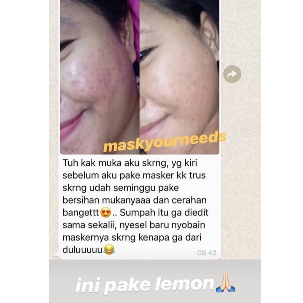 MASKER YOUR NEEDS 65GR | MASKER SACHET WAJAH MASKYOURNEEDS BPOM