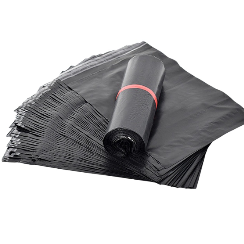 JAKARTAWHOLESALE [COD] ISI 100PCS PLASTIK POLYMAILER PLASTIC PACKING ONLINE BLACK 28x40Cm