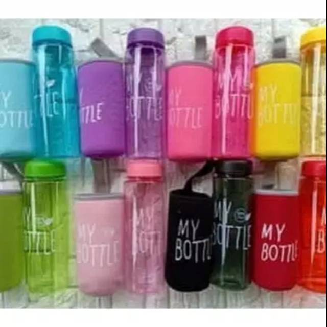 Botol Minum Warna Tumbler Bottle + Tas Bottle