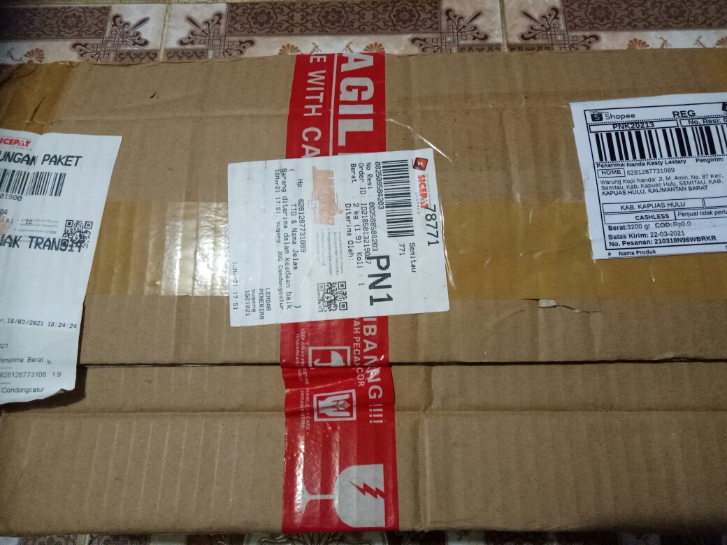 Pajangan Replika Taring Gading Gajah Lafadz Bismillah