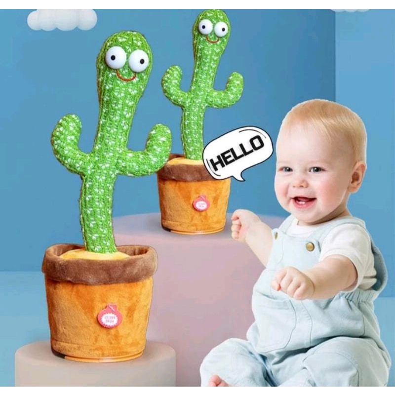 Boneka Kaktus Goyang Bicara - Dancing Cactus Toy