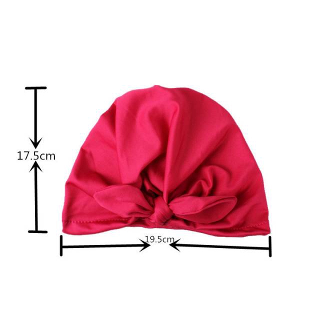 ☀ INDOLAND ☀ R298 Turban Bayi Perempuan Lucu Polos Murah Pita Turban Anak Instan| Perlengkapan Bayi