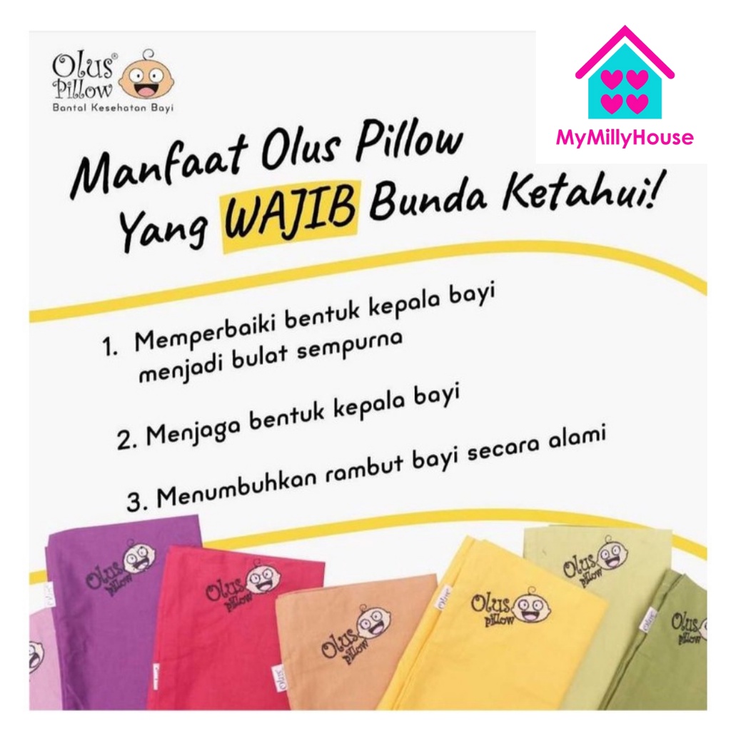 OLUS PILLOW BANTAL BAYI ISI KULIT KACANG HIJAU ANTI PEYANG BANDUNG