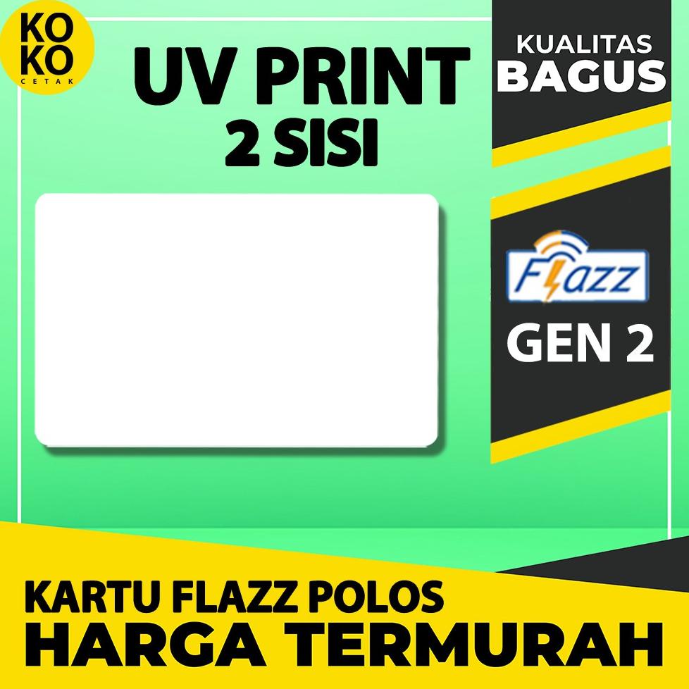 Kartu Flazz Bca Uv Print Tinta Putih / Flazz Polos Gen 2 Polosan - 2 Sisi