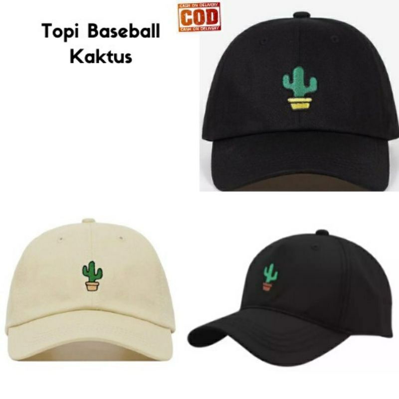 Topi Baseball KAKTUS Topi Pria wanita