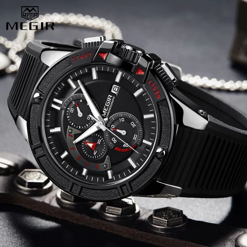 MEGIR 2095 Jam Tangan Pria Analog Chronograph WATCHKITE WKOS