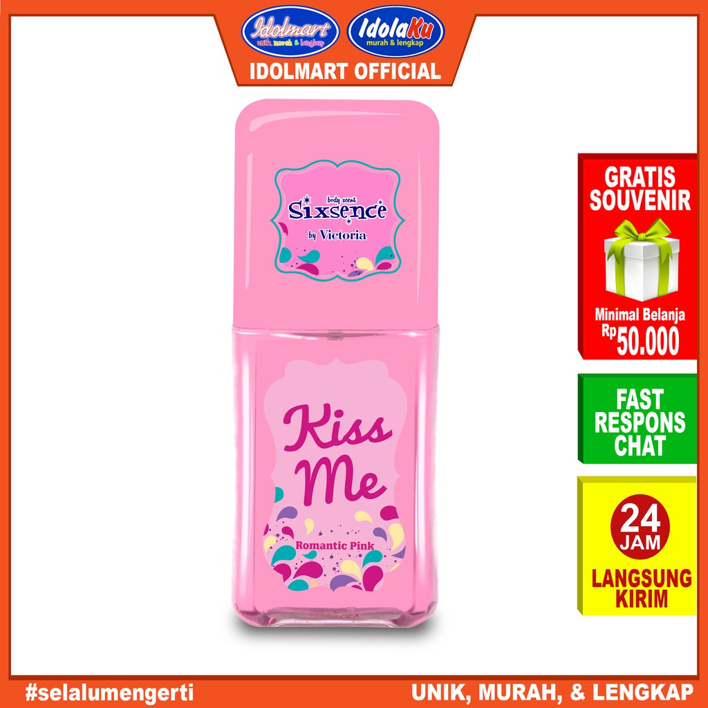 IDOLAKU Sixsence Sixteen Kpop Body Scent Parfum Romantic Pink 100ml