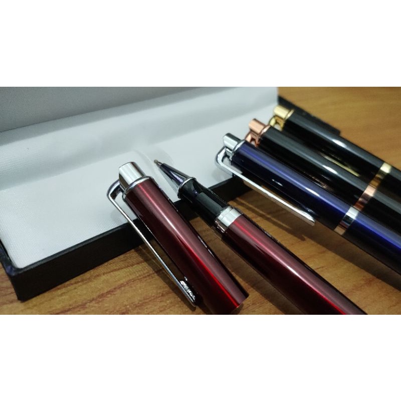 Pulpen Custom Pen Roller | Pen RollerBall 309| Roller Elegan | Tinta Gel | Custom Nama