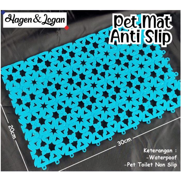 Pet Mat Anti Slip 20 x 30cm Alas Kandang Hewan Kucing Anjing Toilet