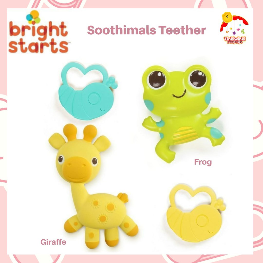 Bright starts Soothimals giraffe/frog isi 2pcs