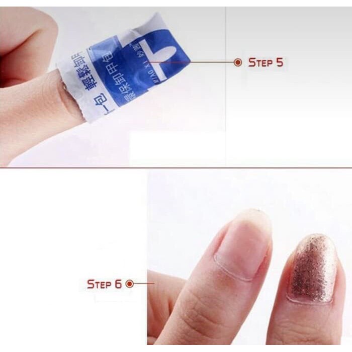 Instant Wrap remover Nail gel polish remover / penghapus kutek gel instan