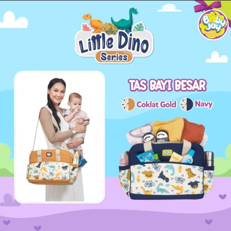 Baby Joy Tas Bayi Besar + Tabung Botol Susu Little Dino Series - BJT 1041